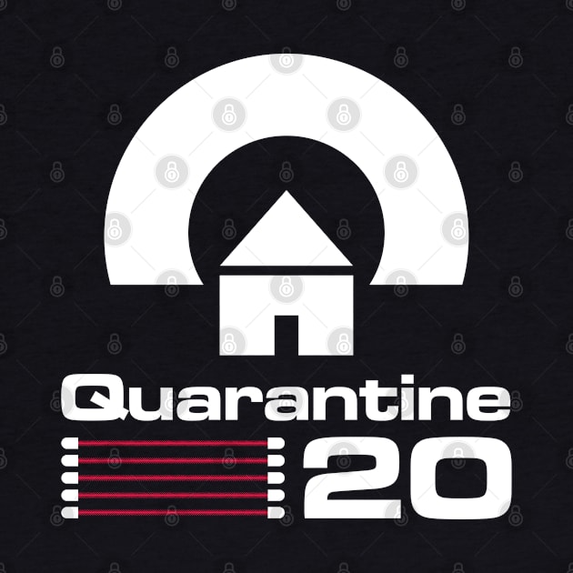 Quarantine video games console parody - white and red - 80s font meme parody by ntesign